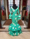 T 40. フラメンコアウトレットドレス。Mod。Tango Verde Lunares Blancos。サイズ40 148.76€ #50760TANGOVRDLNBCO40